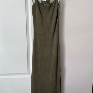 Abercrombie & Fitch Olive Midi Dress